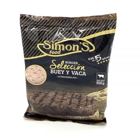 HAMBURGUESA VACA 200GR x3.2 KG